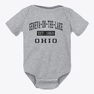 Geneva-on-the-lake Ohio Classic Established Baby Onesie