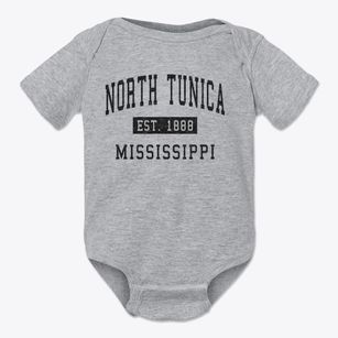 North Tunica Mississippi Classic Established Baby Onesie