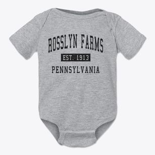 Rosslyn Farms Pennsylvania Classic Established Baby Onesie