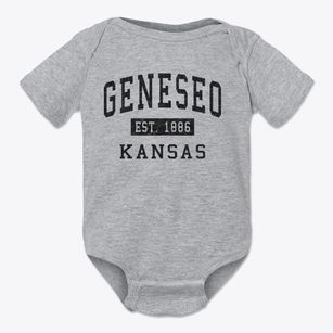 Geneseo Kansas Classic Established Baby Onesie