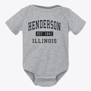 Henderson Illinois Classic Established Baby Onesie