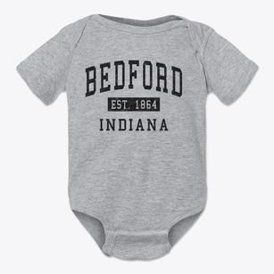 Bedford Indiana Classic Established Baby Onesie