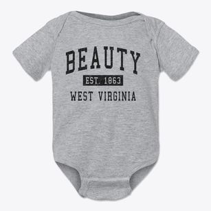 Beauty West Virginia Classic Established Baby Onesie