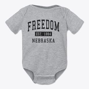 Freedom Nebraska Classic Established Baby Onesie