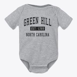 Green Hill North Carolina Classic Established Baby Onesie