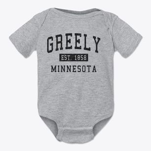 Greely Minnesota Classic Established Baby Onesie