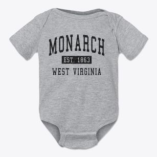 Monarch West Virginia Classic Established Baby Onesie