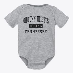 Midtown Heights Tennessee Classic Established Baby Onesie