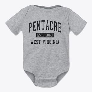 Pentacre West Virginia Classic Established Baby Onesie