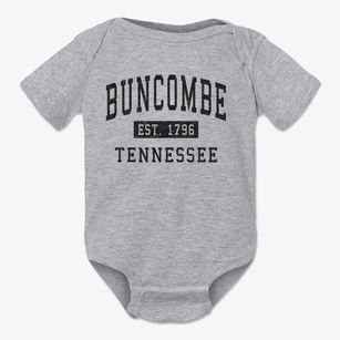 Buncombe Tennessee Classic Established Baby Onesie