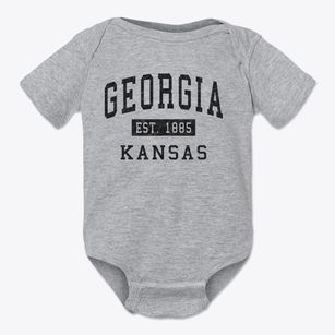 Georgia Kansas Classic Established Baby Onesie