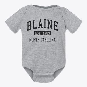 Blaine North Carolina Classic Established Baby Onesie