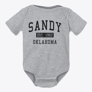 Sandy Oklahoma Classic Established Baby Onesie