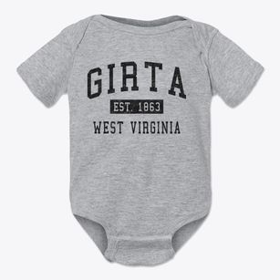 Girta West Virginia Classic Established Baby Onesie
