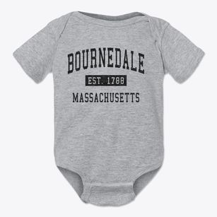 Bournedale Massachusetts Classic Established Baby Onesie