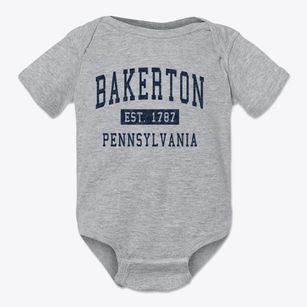 Bakerton Pennsylvania Classic Established Baby Onesie