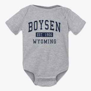Boysen Wyoming Classic Established Baby Onesie