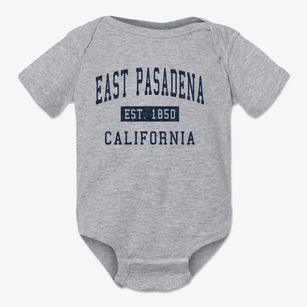 East Pasadena California Classic Established Baby Onesie
