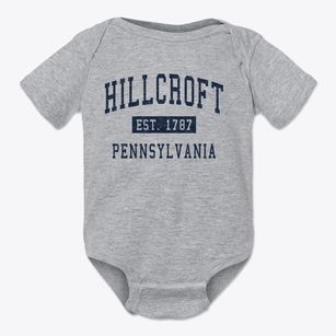 Hillcroft Pennsylvania Classic Established Baby Onesie
