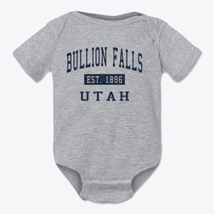 Bullion Falls Utah Classic Established Baby Onesie