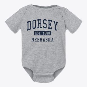 Dorsey Nebraska Classic Established Baby Onesie
