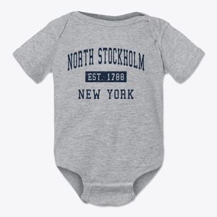North Stockholm New York Classic Established Baby Onesie