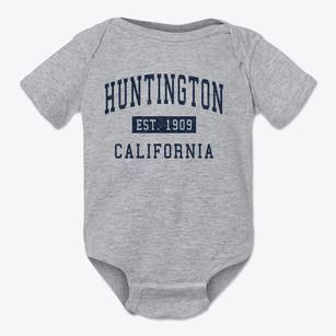 Huntington Beach California Classic Established Baby Onesie