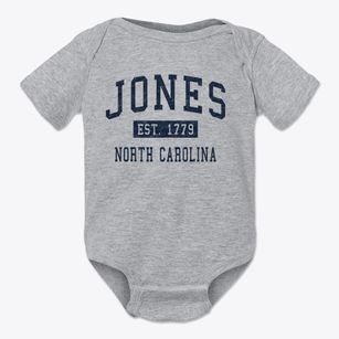 Jones North Carolina Classic Established Baby Onesie