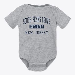 South Penns Grove New Jersey Classic Established Baby Onesie