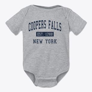 Coopers Falls New York Classic Established Baby Onesie