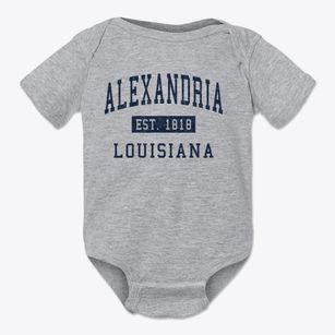 Alexandria Louisiana Classic Established Baby Onesie