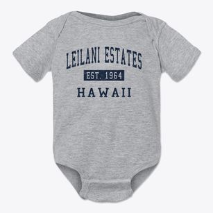 Leilani Estates Hawaii Classic Established Baby Onesie