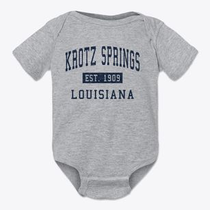 Krotz Springs Louisiana Classic Established Baby Onesie