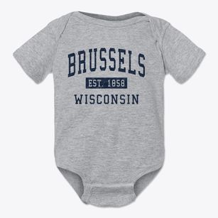 Brussels Wisconsin Classic Established Baby Onesie