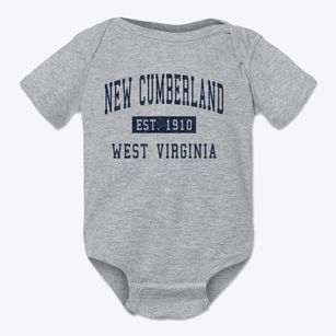 New Cumberland West Virginia Classic Established Baby Onesie