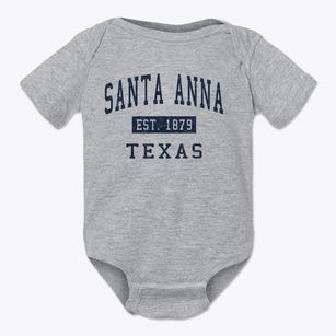 Santa Anna Texas Classic Established Baby Onesie