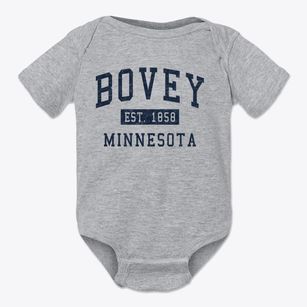 Bovey Minnesota Classic Established Baby Onesie