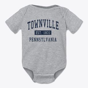 Townville Pennsylvania Classic Established Baby Onesie