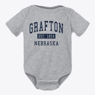 Grafton Nebraska Classic Established Baby Onesie