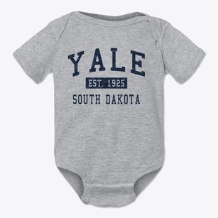 Yale South Dakota Classic Established Baby Onesie