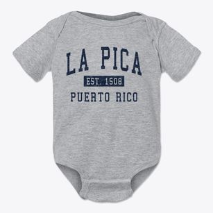 La Pica Puerto Rico Classic Established Baby Onesie