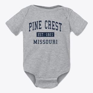 Pine Crest Missouri Classic Established Baby Onesie