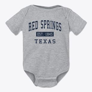 Red Springs Texas Classic Established Baby Onesie
