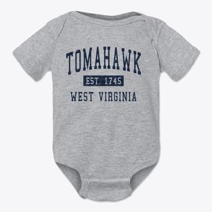 Tomahawk West Virginia Classic Established Baby Onesie