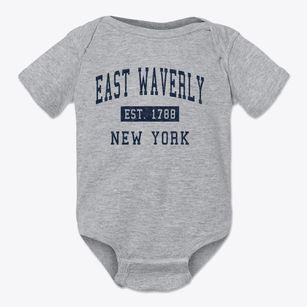 East Waverly New York Classic Established Baby Onesie