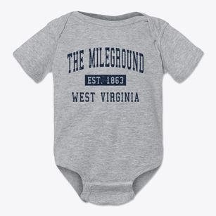The Mileground West Virginia Classic Established Baby Onesie