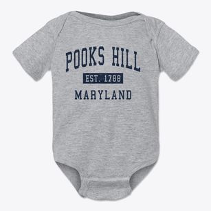 Pooks Hill Maryland Classic Established Baby Onesie