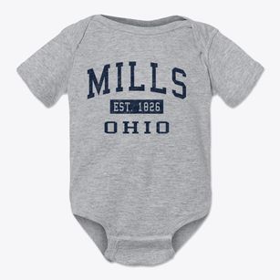 Mills Ohio Classic Established Baby Onesie