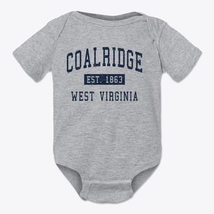 Coalridge West Virginia Classic Established Baby Onesie