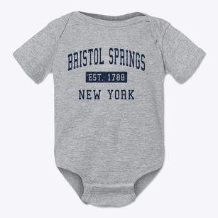Bristol Springs New York Classic Established Baby Onesie